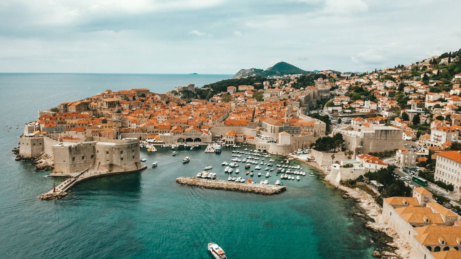 Dubrovnik Old Town and Adriatic coastline